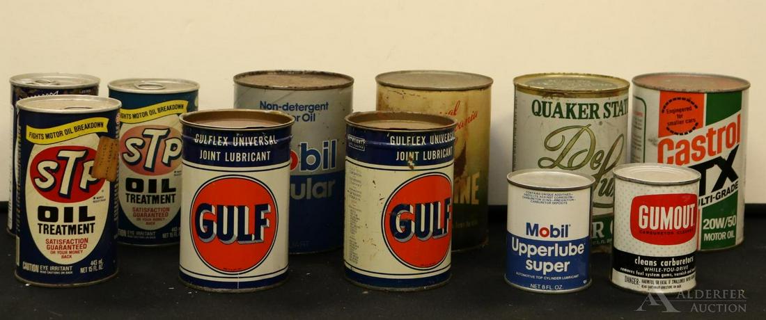 Automobile Oil Treatments & Lubricants: Grouping includes brands such as Gulf, Mobil, Castrol, Gumout, Quaker State, and others.