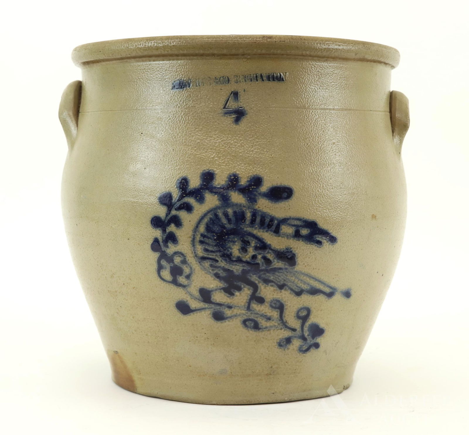 Blue Decorated Stoneware Crock Dec 11, 2019 Alderfer Auction in PA