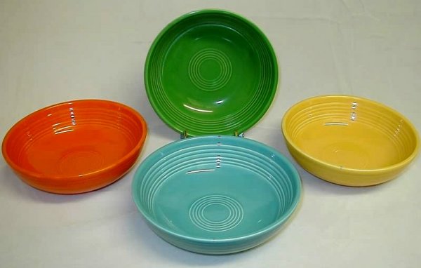 4 Pieces, Fiesta Individual salad bowls.