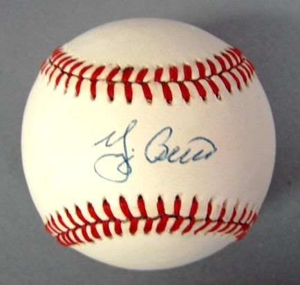 Yogi Berra Autographed Baseball