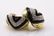 18K Gold Black Onyx and Diamond Earrings