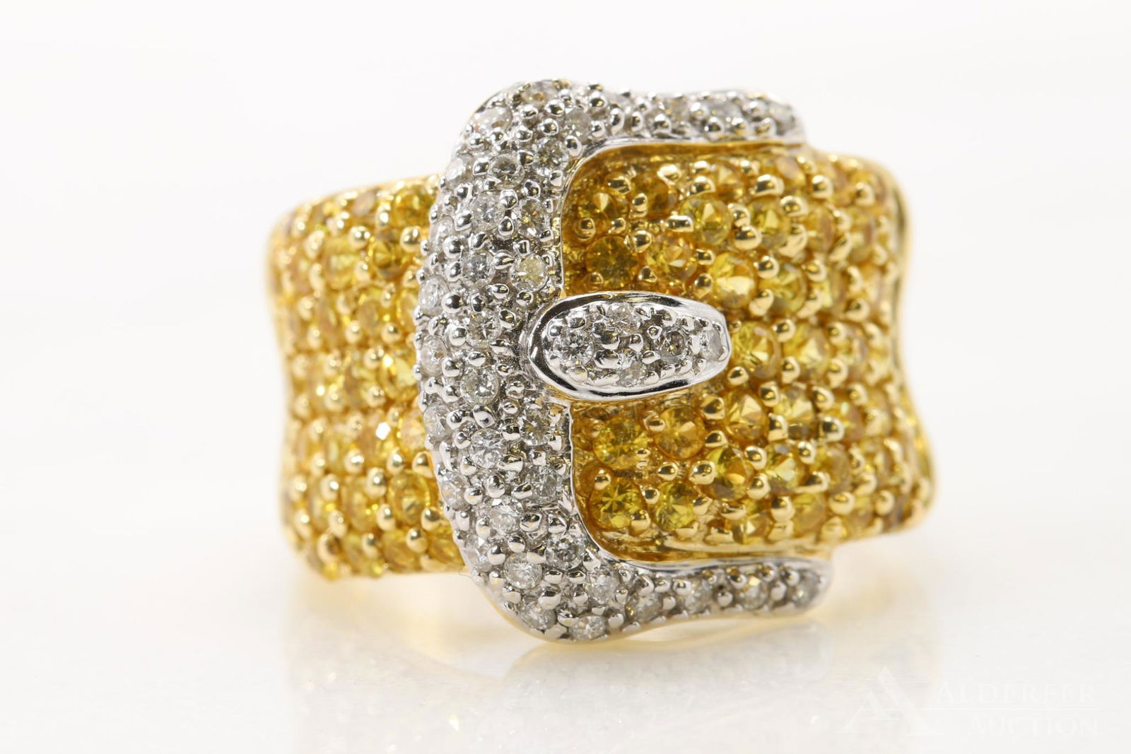 14K Gold Sapphire and Diamond Ring (1 of 4)