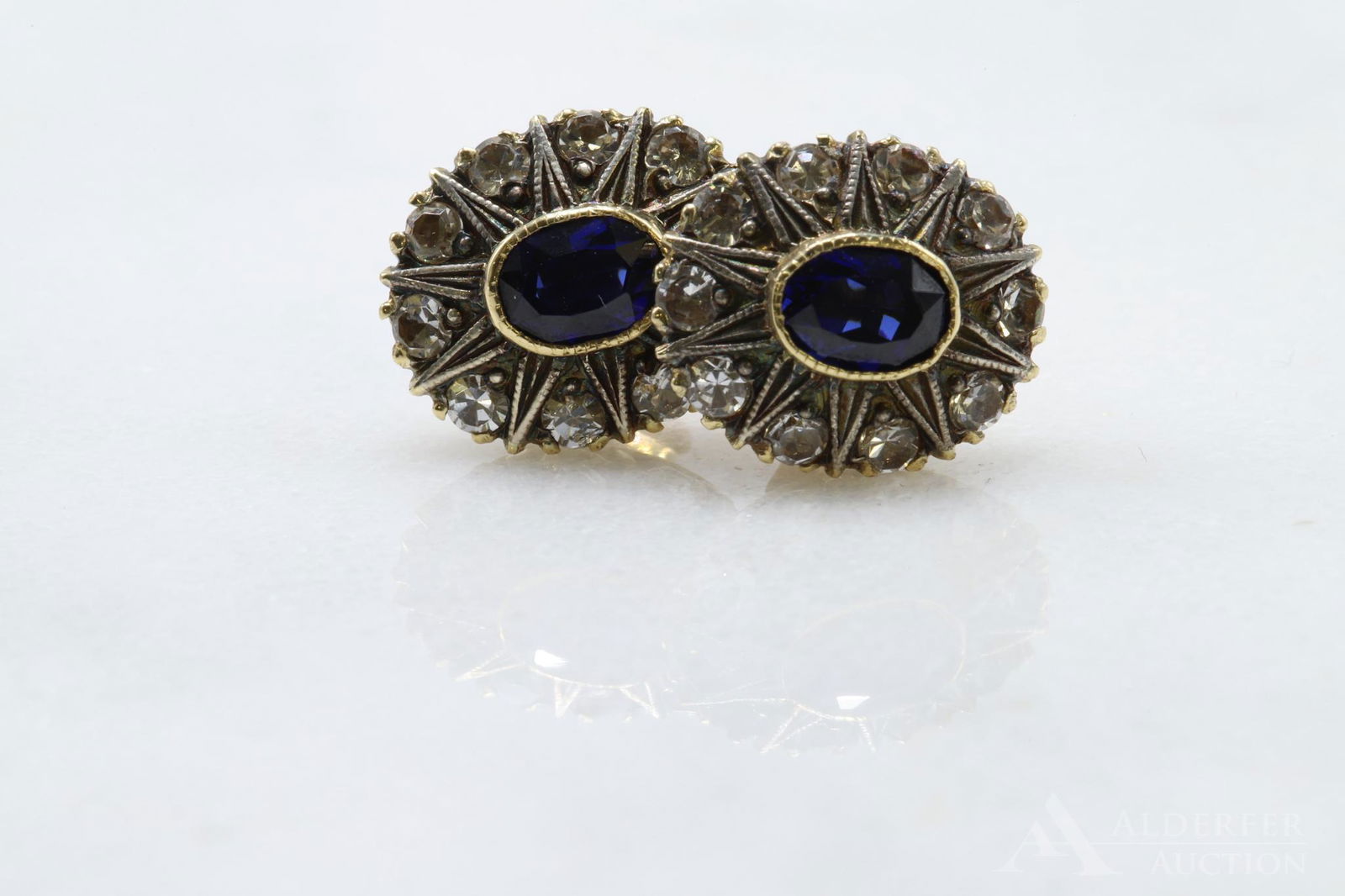 14KY Gold Sapphire Earrings (1 of 3)