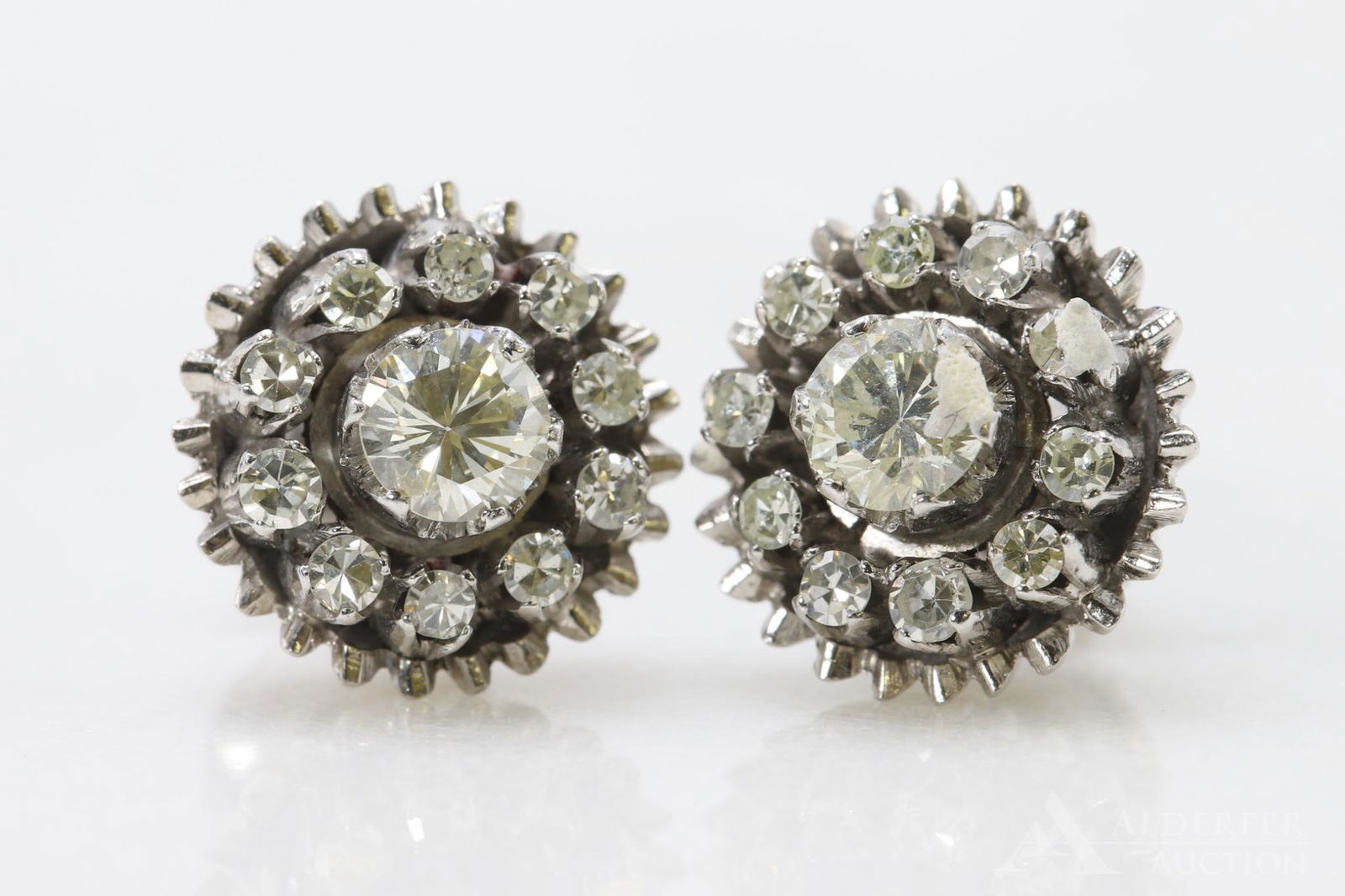 Platinum Diamond Earrings (1 of 5)