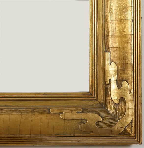 Arts and Crafts Carved Gilt Frame - 2