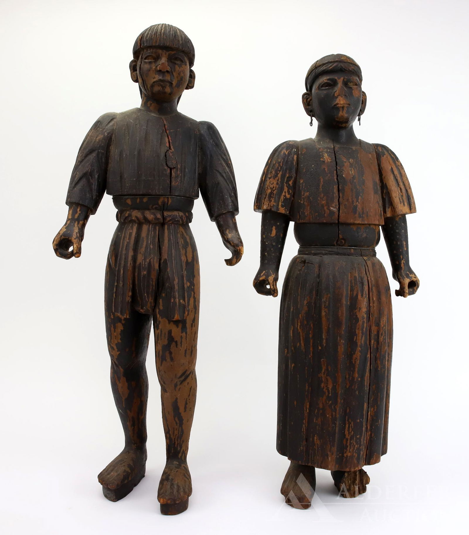 Folk Art Carved Figures - Mar 12, 2020 | Alderfer Auction in PA