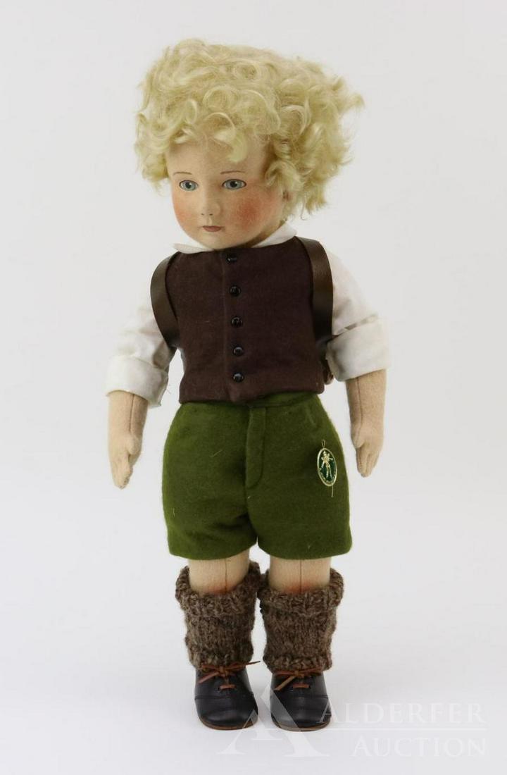 LOT OF R. JOHN WRIGHT.: 18" 1981 Little Children Series I. "Peter" doll in OB. No. 6/250.