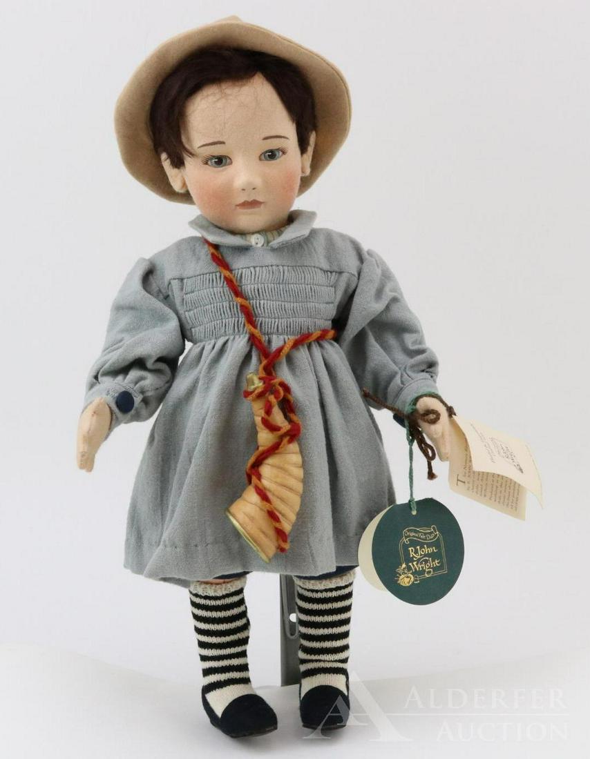 LOT OF R. JOHN WRIGHT.: 17" 1993 "Little Boy Blue" doll in OB. No. 96/100. This doll was Made Exclusively for Dolly Dears, Birmingham, AL. Hangtag is signed by RJ Wright, 2007. Condition: box is not labeled.