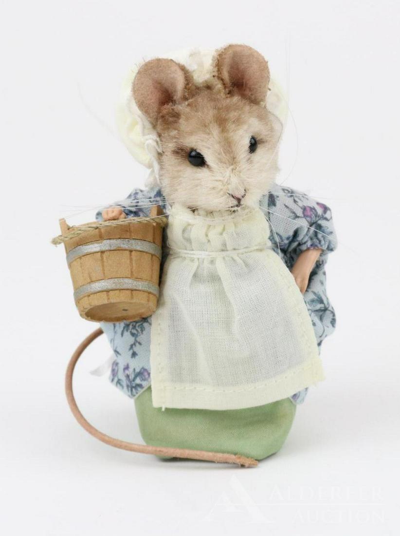 LOT OF R. JOHN WRIGHT.: MIB. 3" 2010 Mother Goose - "Little Maid, Pretty Maid" Mouse No. 90/150.