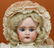 ANTIQUE GERMAN BISQUE HEAD DOLL. - 2