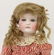 ANTIQUE GERMAN BISQUE HEAD DOLL. - 3