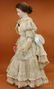 ANTIQUE FRENCH FASHION BISQUE HEAD DOLL. - 5