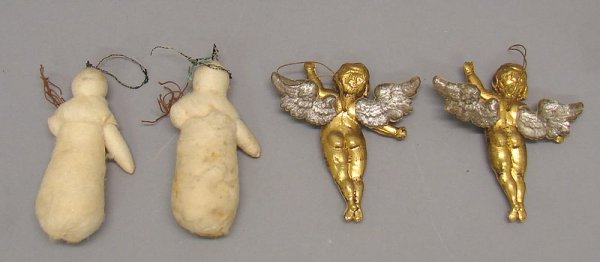 2-Dresden Cherubs 2-Batting Snowmen - 2