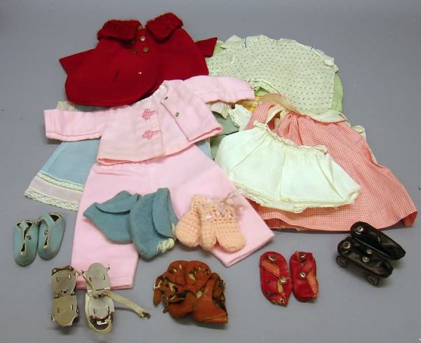 14" F&B Patsy Doll and Wardrobe - 4