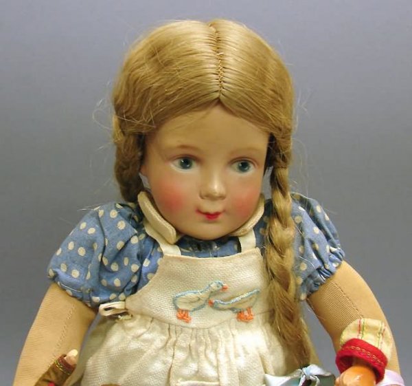 14" 1930's Composite Child with Dolls - 2