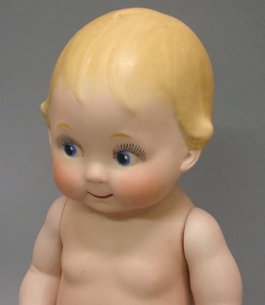 11" Unmarked All Bisque PETERKINS Doll - 2