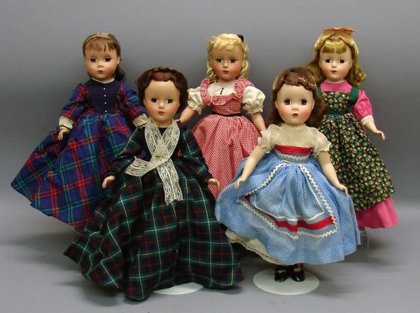 Set of 5 M Alexander 14" HP 1947-56 Little Women