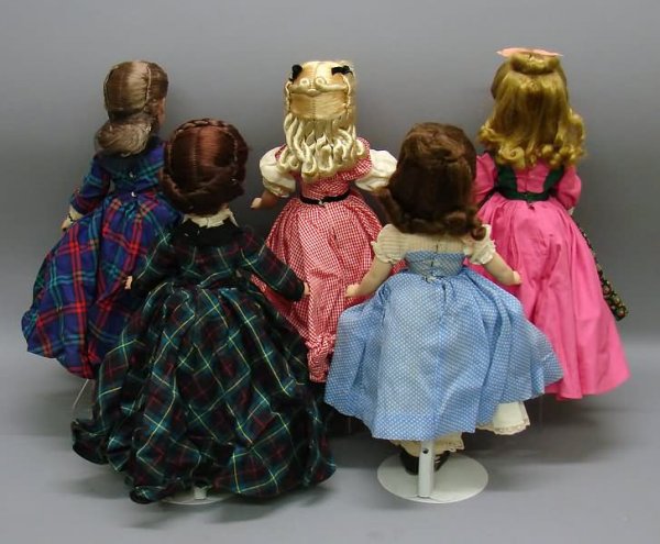 Set of 5 M Alexander 14" HP 1947-56 Little Women - 2