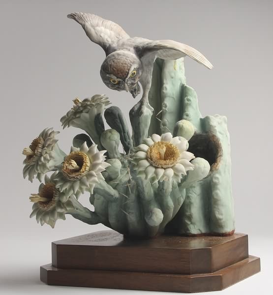 Dorothy Doughty Elf Owl and Sagaro