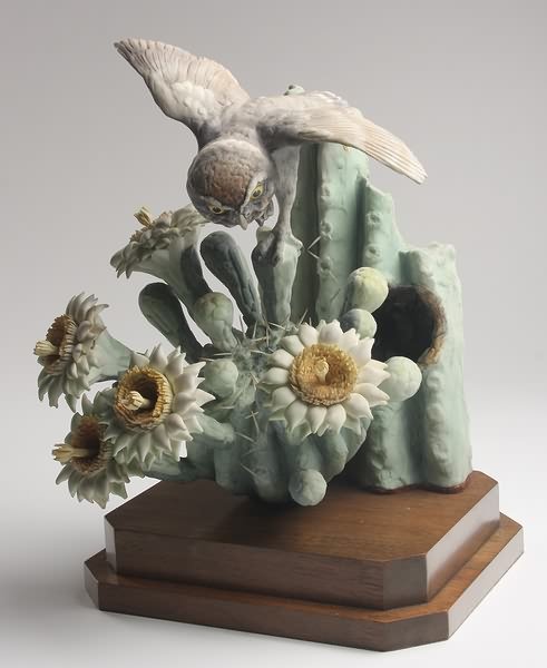 Dorothy Doughty Elf Owl and Sagaro - 2