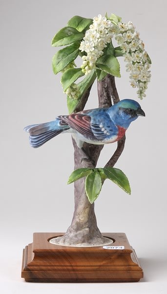 Dorothy Doughty Lazuli Bunting Cock and Choke Che