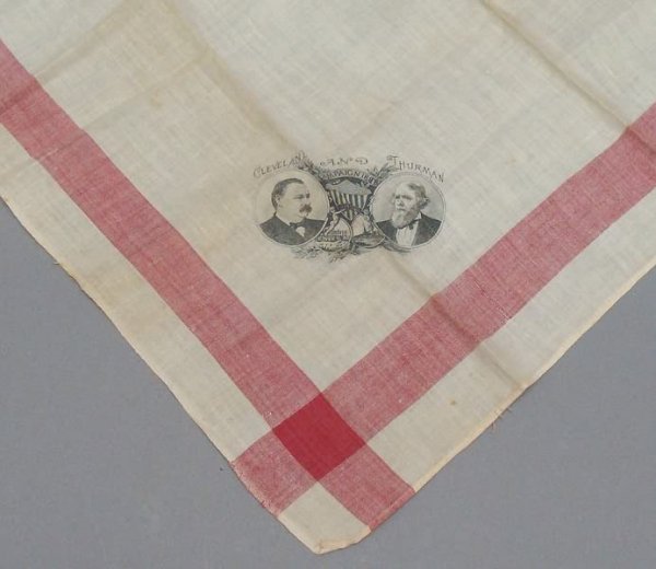 1888 Cleveland & Thurman Jugate Campaign Bandana