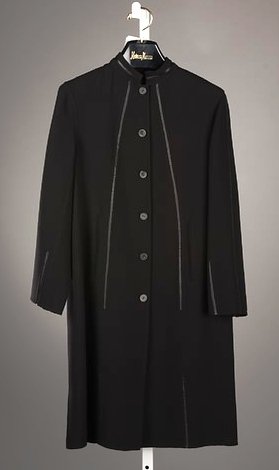 CHADO Black Long Sleeve Wool Dress (8)