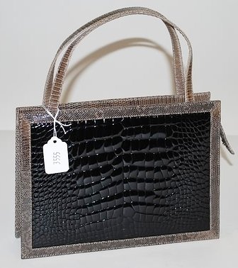 Tanner Krolle Small Gator/Lizard Trim Handbag