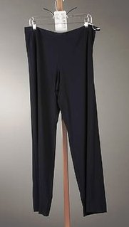 Giorgio Armani Black Wool Crepe Slacks (12)
