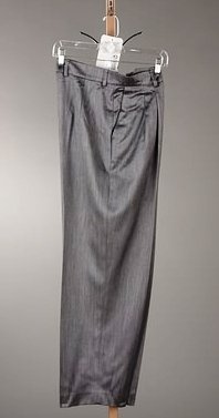 Escada Gray Wool/Rayon Blend Slacks (M)