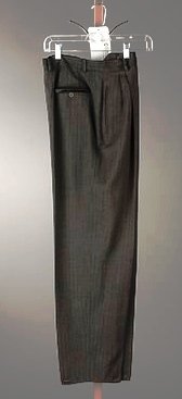 Giorgio Armani Gray Wool/Rayon Blend Slacks (46)