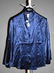 3644: Giorgio Armani Navy Silk Long Sleeve Blouse (12)