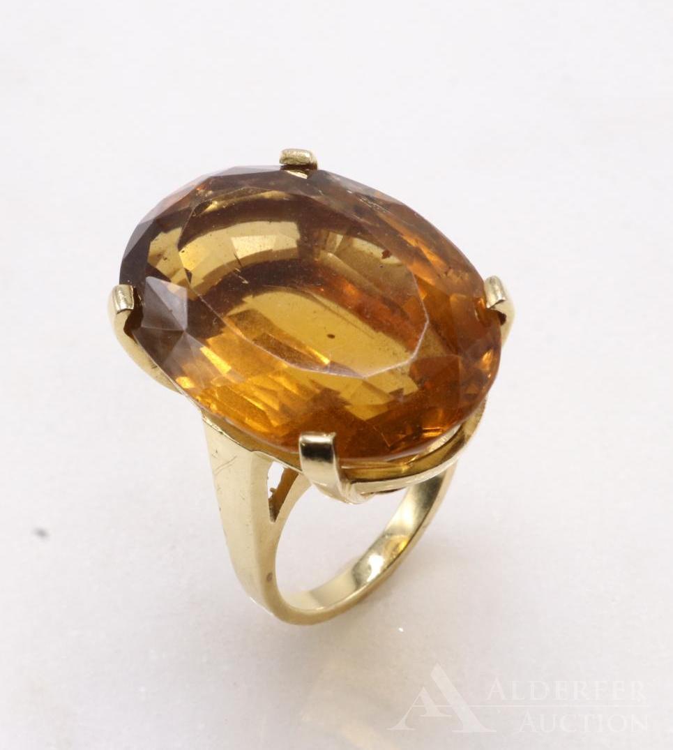 14KY Gold Citrine Ring (1 of 8)