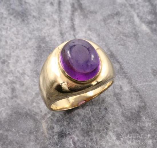 14KY Gold Amethyst Ring (1 of 7)