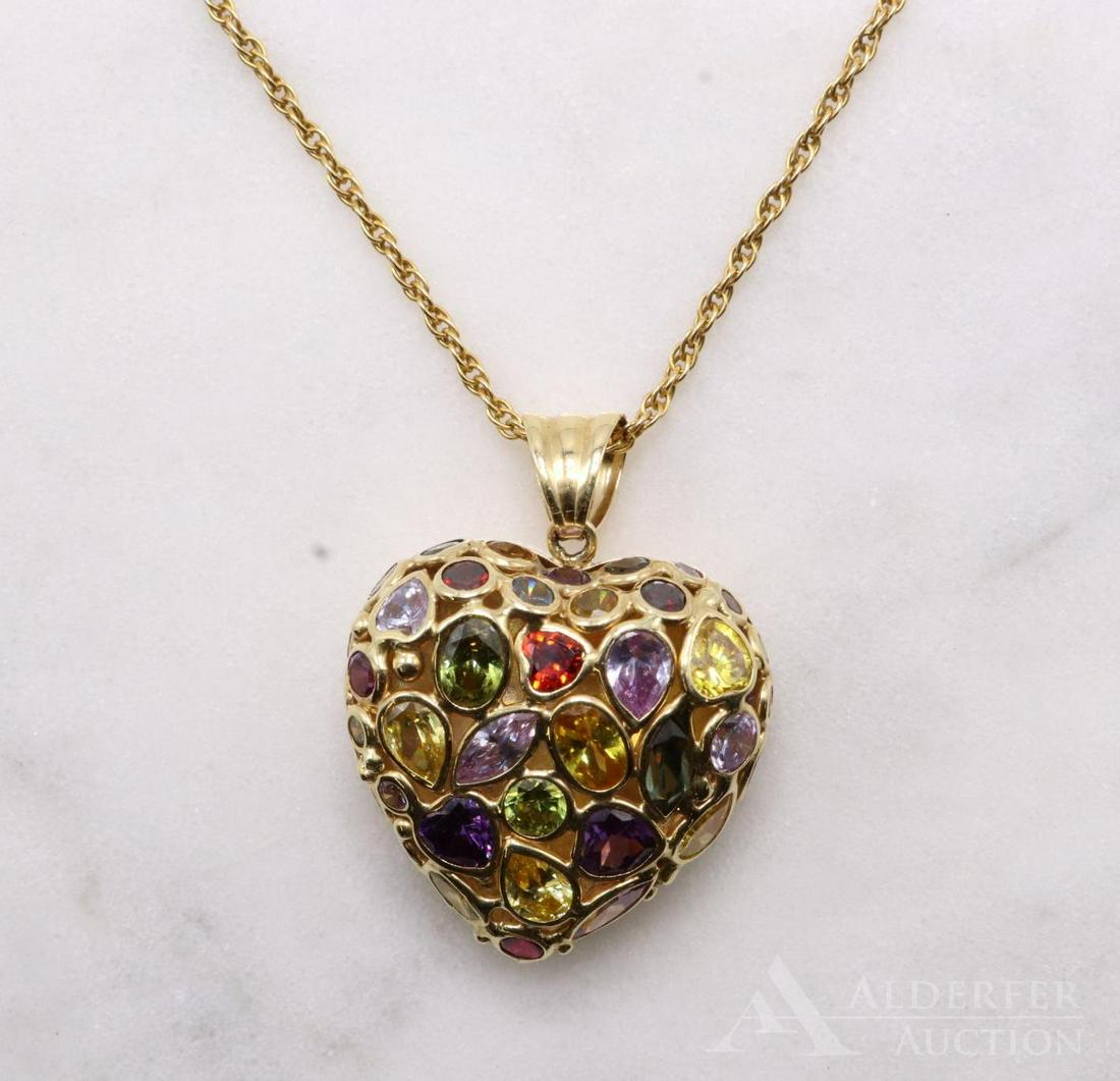 14KY Heart on 18KY Chain (1 of 7)