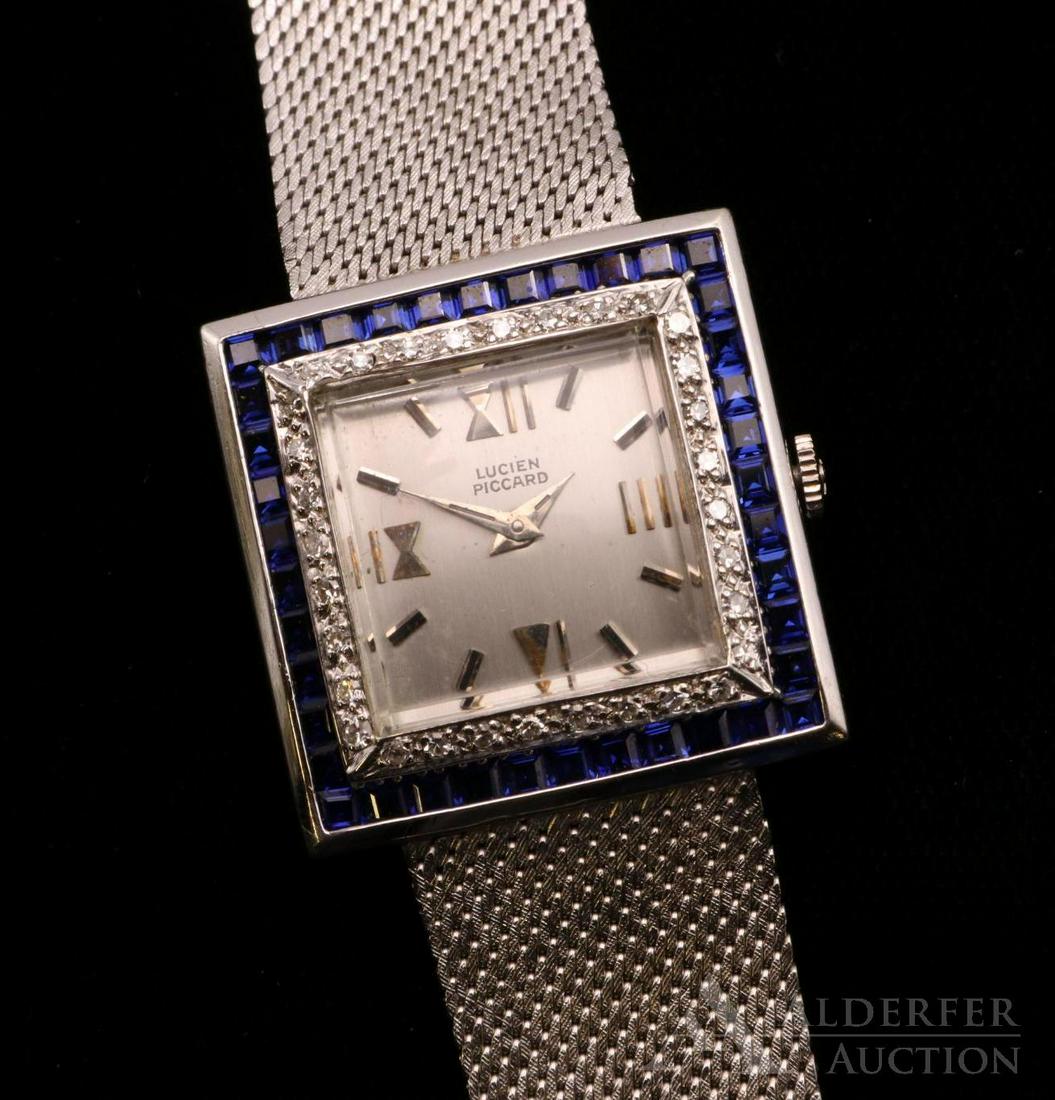 Lucien Piccard 14KW Gold Gemstone Wrist Watch (1 of 9)