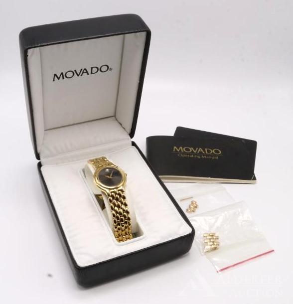 Gold Tone Movado Wrist Watch (1 of 8)