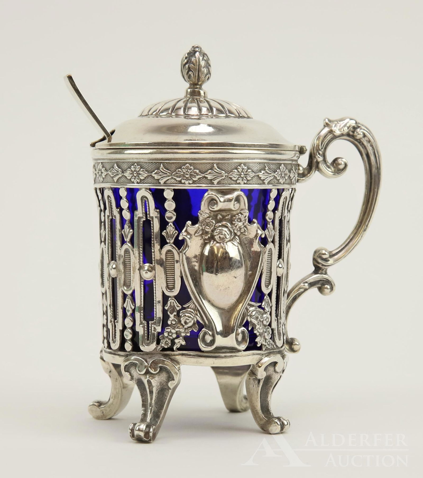 Edmond Tetard Sterling Silver Mustard Pot (1 of 12)