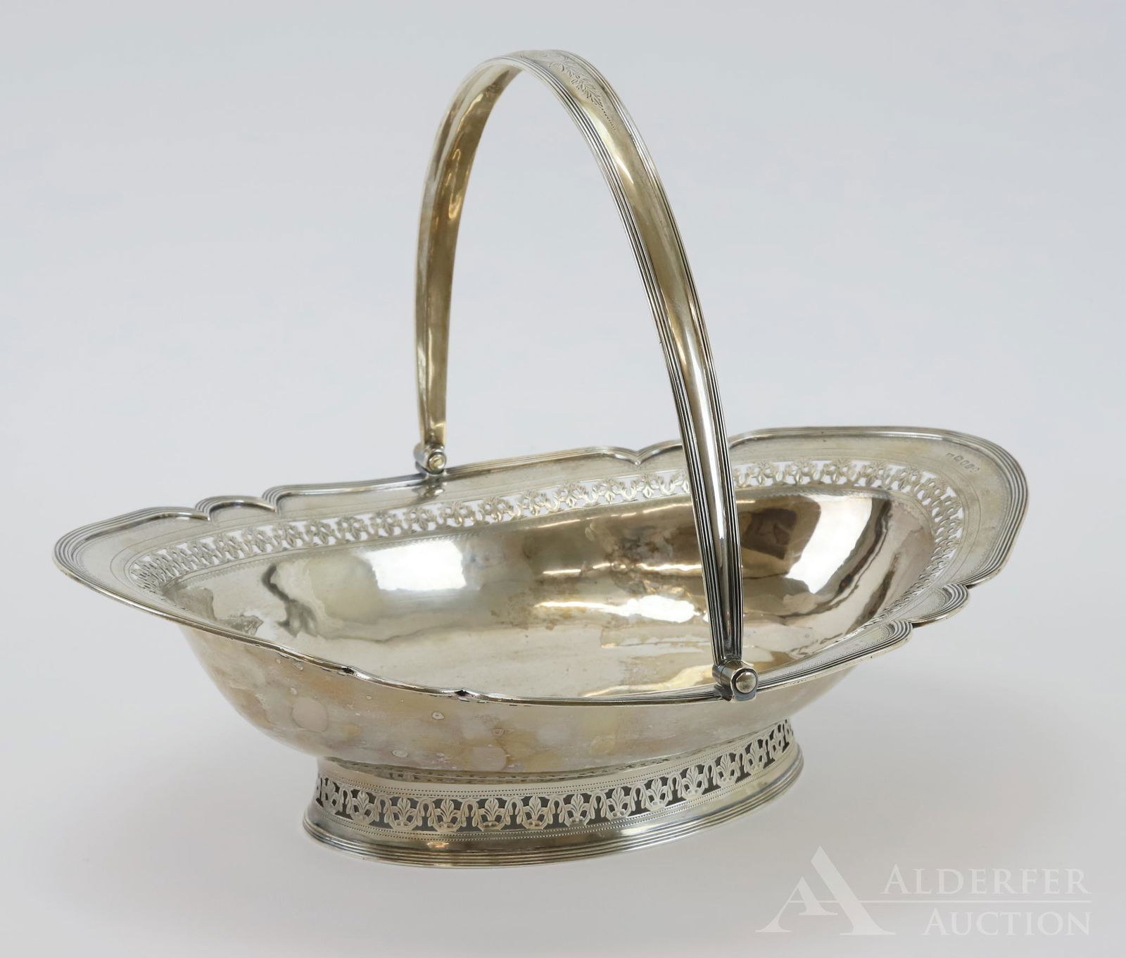 18th c. Georgian Sterling Silver Basket (1 of 7)
