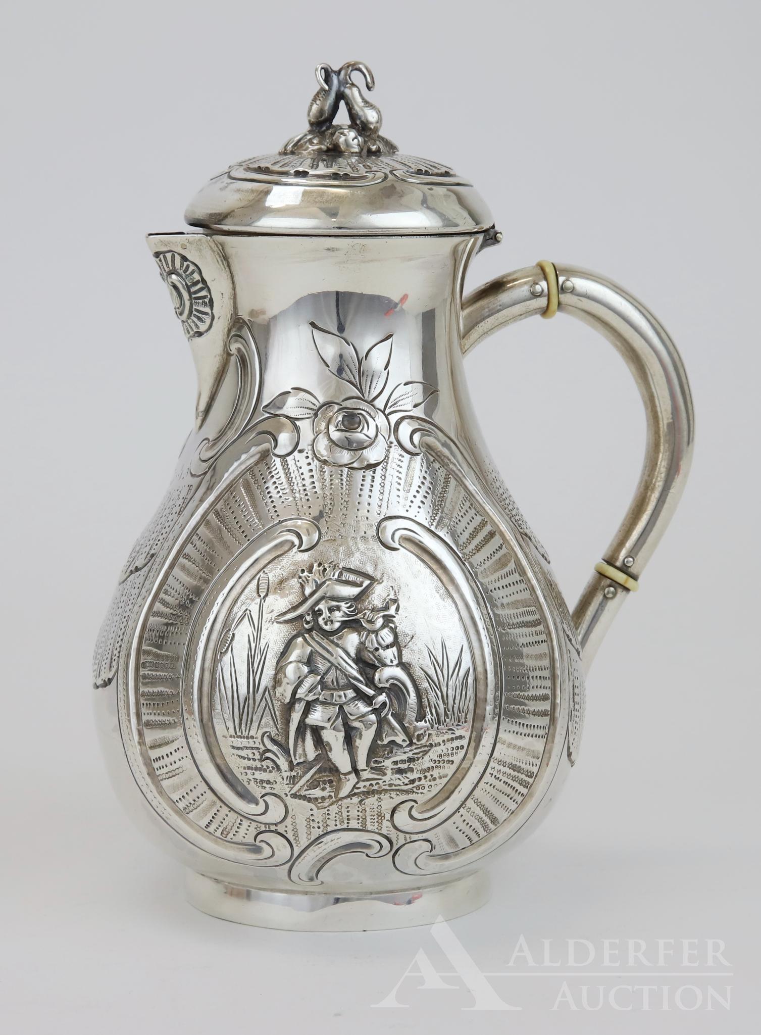 19th c. Silver Syrup Pitcher (1 of 13)
