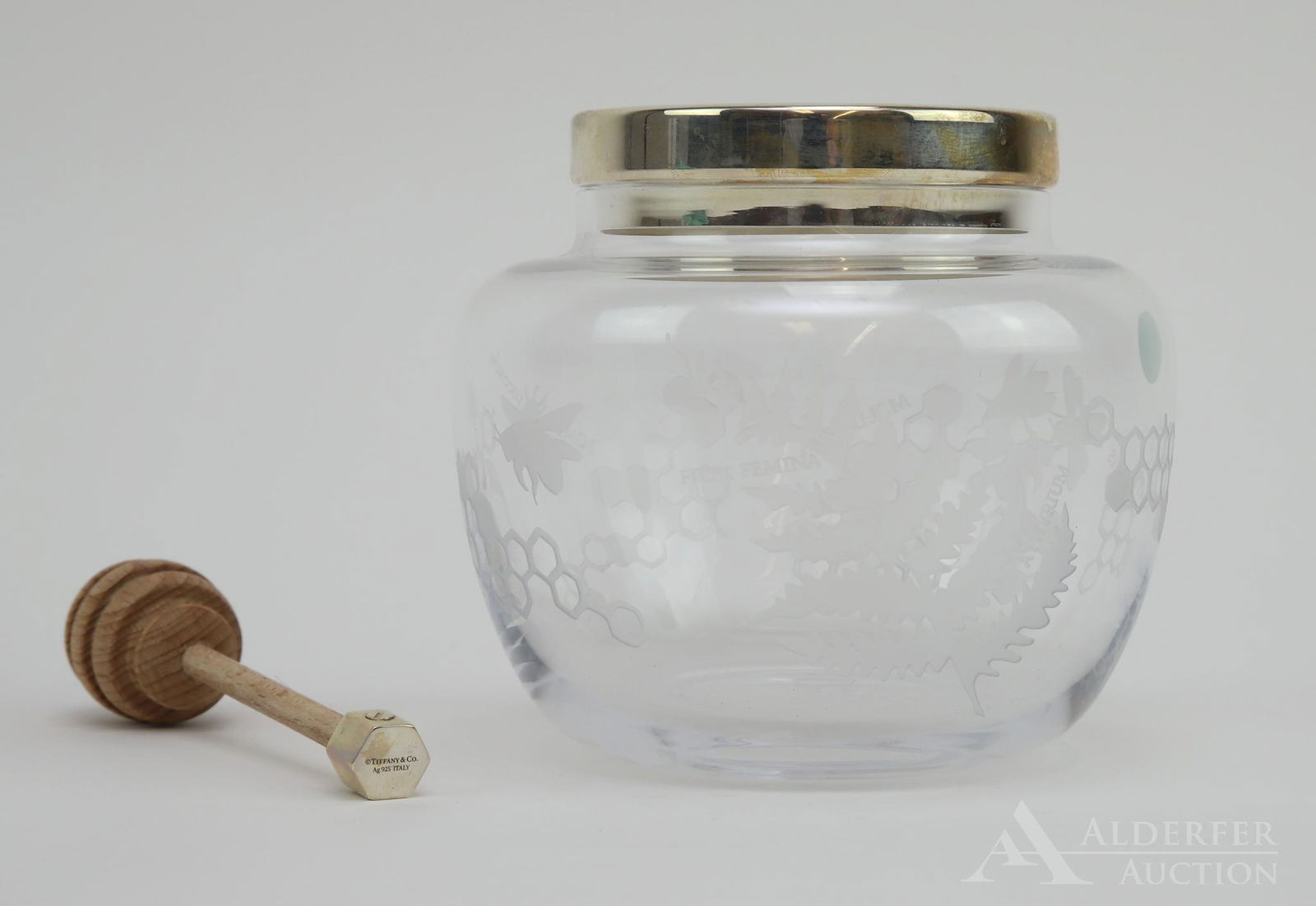 Tiffany & Co. Lidded Pot and Honey Stick (1 of 10)