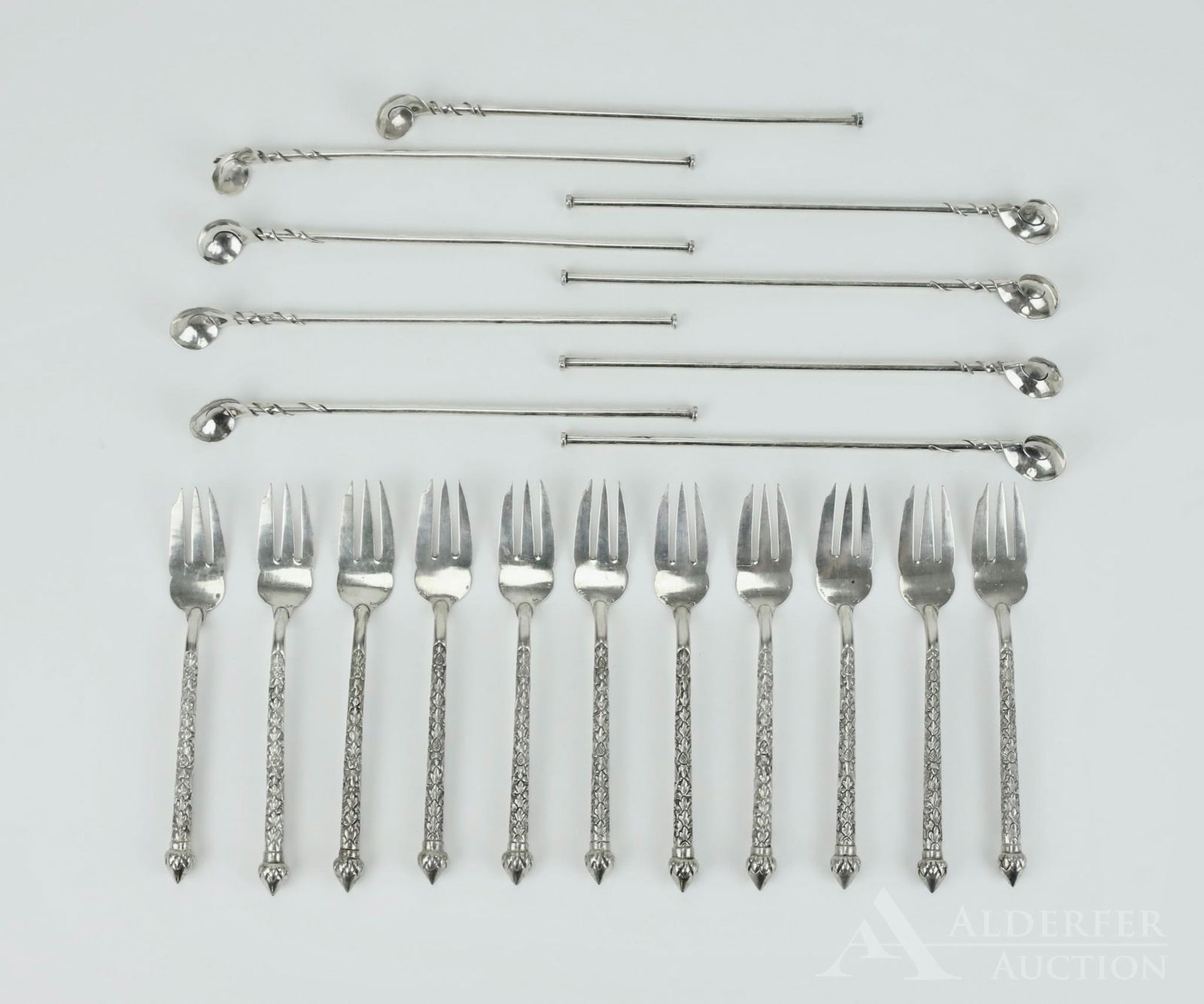 Victoria Taxco Sterling Silver Mojito Straws Grouping (1 of 11)