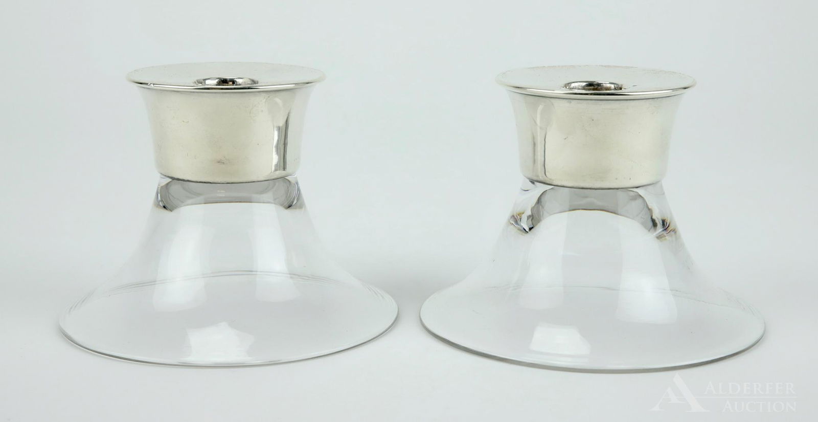 Allen Adler Sterling Silver Candle Stands (1 of 5)