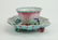 Chinese Famille Rose "Lotus" Tea Bowls and Saucers - 9