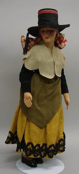 17" Unmarked Stockinette Lady Doll/Cloth