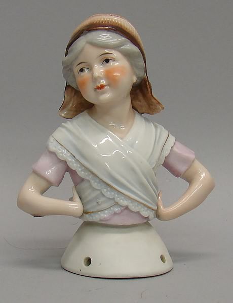 5.5" China Older Lady Half Doll 9427