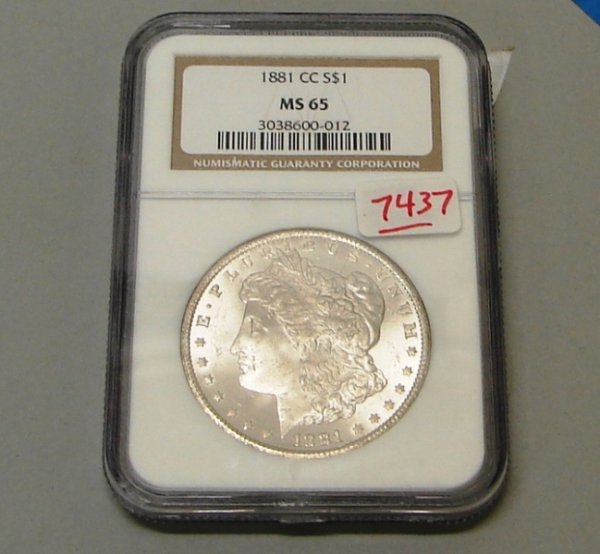 1881-CC NGC MS 65 MORGAN DOLLAR