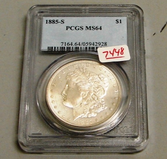 1885-S PCGS MS 64 MORGAN DOLLAR