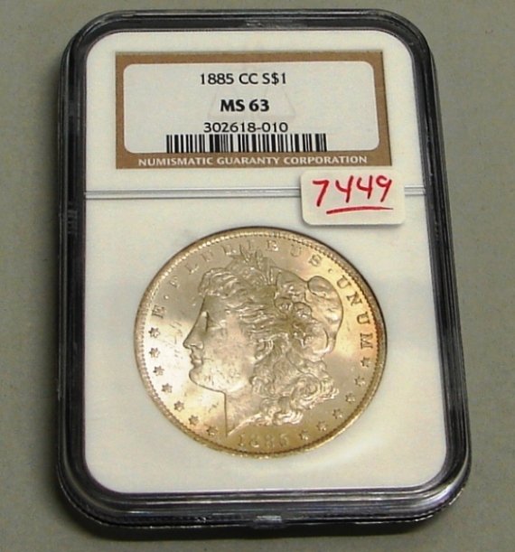 1885-CC NGC MS 63 MORGAN DOLLAR