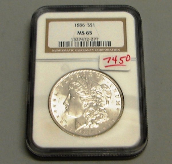 1886 NGC MS 65 MORGAN DOLLAR